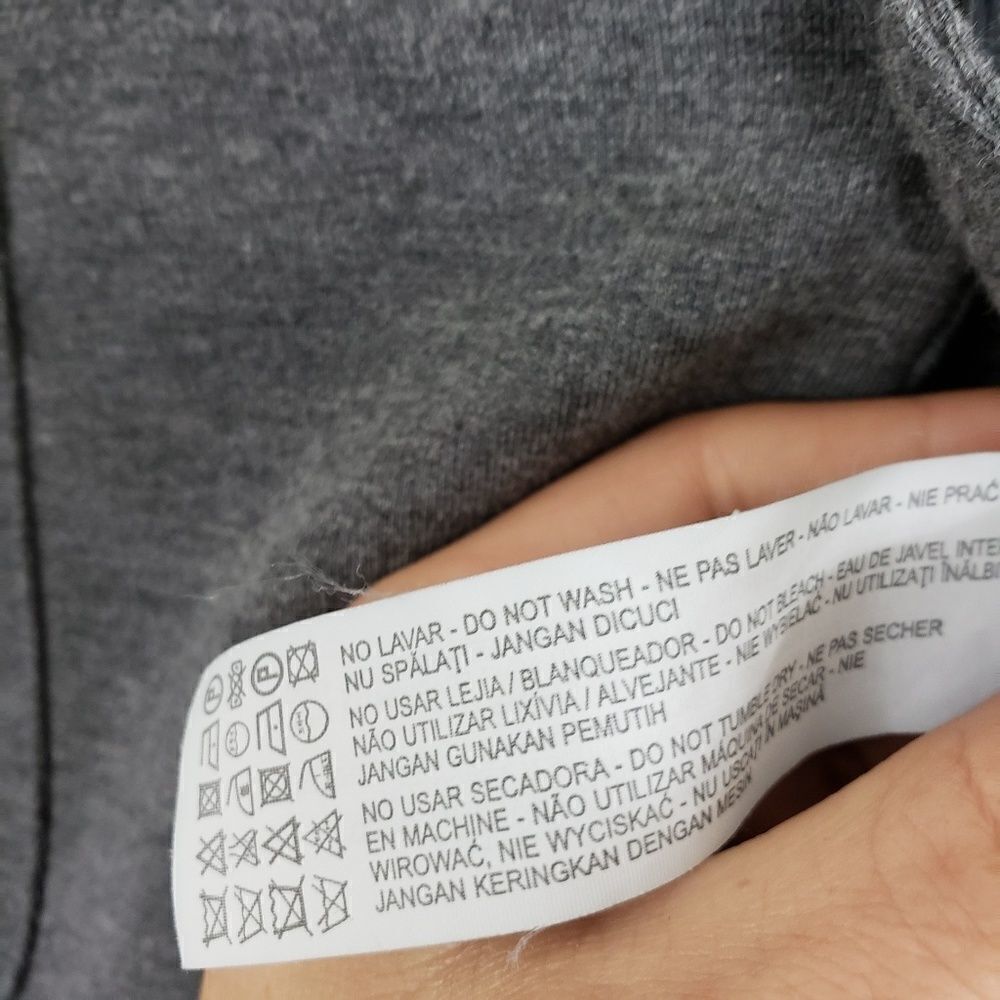 Zara Man solid gray basic textured weave collared… - image 4